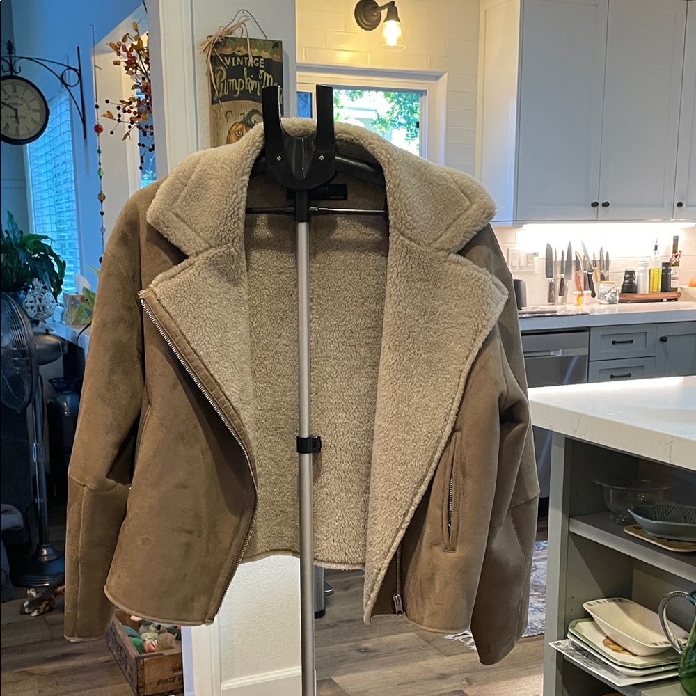 Zara Tan Teddy Jacket